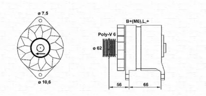 Генератор MAGNETI MARELLI 943355078010