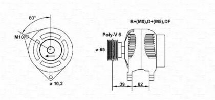 Генератор MAGNETI MARELLI 943355096010