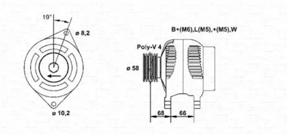 Генератор MAGNETI MARELLI 943355105010