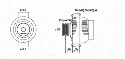 Генератор MAGNETI MARELLI 943355134010