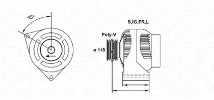 Генератор MAGNETI MARELLI 943355176010