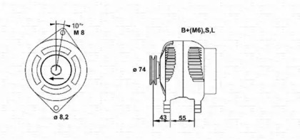 Генератор MAGNETI MARELLI 943355182010