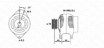 Генератор MAGNETI MARELLI 943355183010