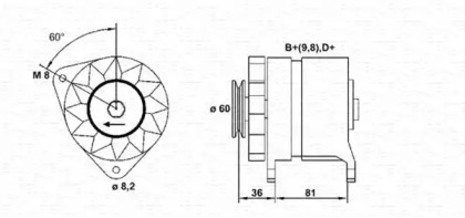 Генератор MAGNETI MARELLI 944356118010