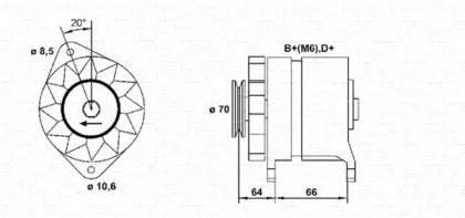 Генератор MAGNETI MARELLI 943356146010