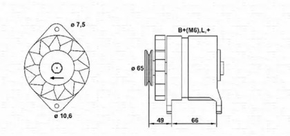 Генератор MAGNETI MARELLI 943356148010