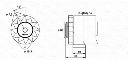 Генератор MAGNETI MARELLI 943356150010