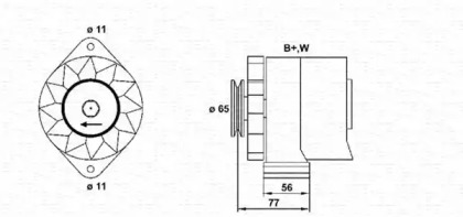 Генератор MAGNETI MARELLI 943356210010