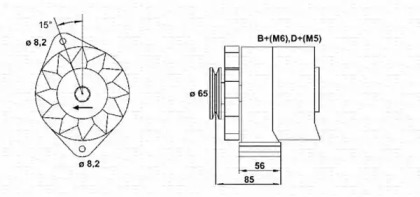 Генератор MAGNETI MARELLI 943356211010