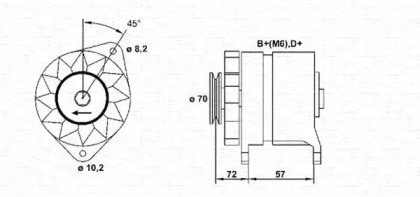 Генератор MAGNETI MARELLI 943356214010