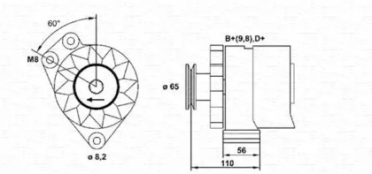 Генератор MAGNETI MARELLI 943356216010