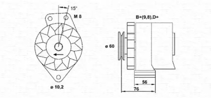 Генератор MAGNETI MARELLI 943356217010