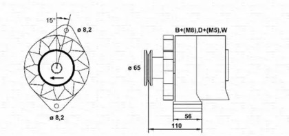 Генератор MAGNETI MARELLI 943356257010