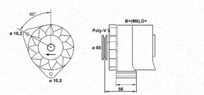 Генератор MAGNETI MARELLI 943356268010