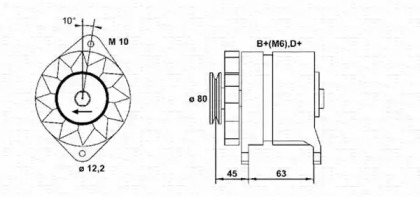 Генератор MAGNETI MARELLI 943356380010