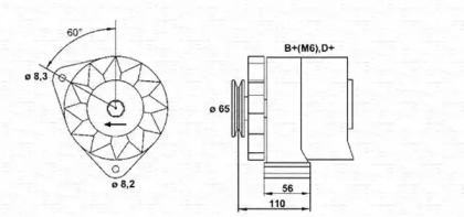 Генератор MAGNETI MARELLI 943356450010