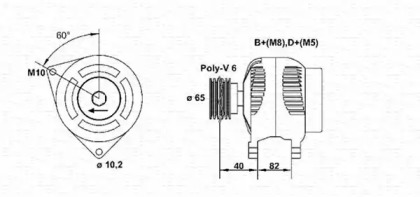 Генератор MAGNETI MARELLI 943356515010