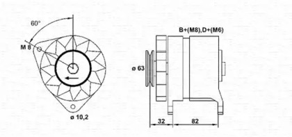 Генератор MAGNETI MARELLI 943356519010