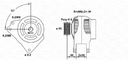 Генератор MAGNETI MARELLI 943356530010