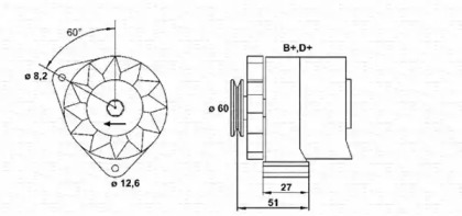 Генератор MAGNETI MARELLI 943356544010