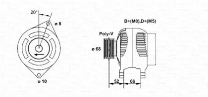 Генератор MAGNETI MARELLI 943356567010