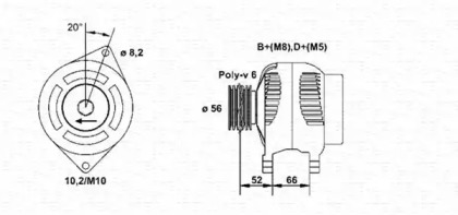 Генератор MAGNETI MARELLI 943356568010