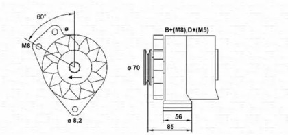 Генератор MAGNETI MARELLI 943356604010