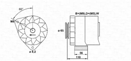 Генератор MAGNETI MARELLI 943356605010