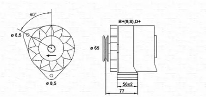 Генератор MAGNETI MARELLI 943356646010