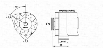 Генератор MAGNETI MARELLI 943356649010