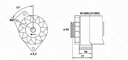 Генератор MAGNETI MARELLI 943356677010