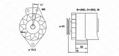 Генератор MAGNETI MARELLI 943356681010