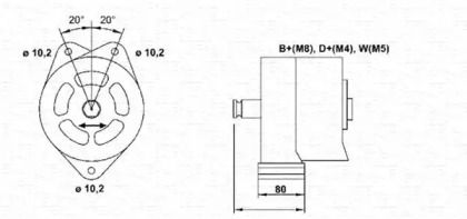 Генератор MAGNETI MARELLI 943356685010