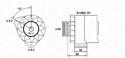 Генератор MAGNETI MARELLI 943356723010