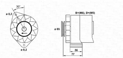 Генератор MAGNETI MARELLI 943356728010