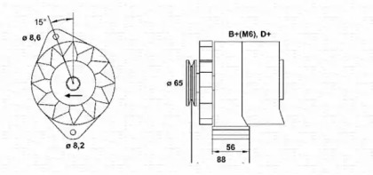 Генератор MAGNETI MARELLI 943356731010