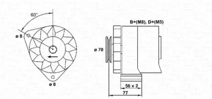 Генератор MAGNETI MARELLI 943356749010