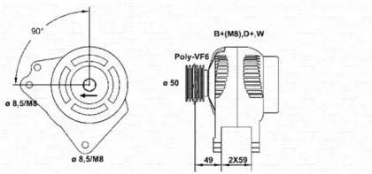 Генератор MAGNETI MARELLI 943356794010