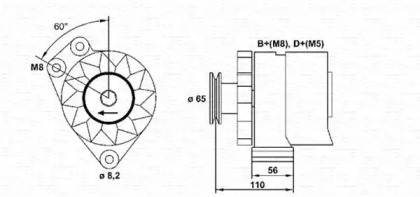 Генератор MAGNETI MARELLI 943356797010