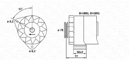 Генератор MAGNETI MARELLI 943356803010