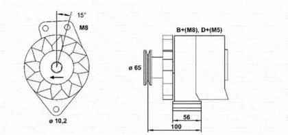 Генератор MAGNETI MARELLI 943356817010