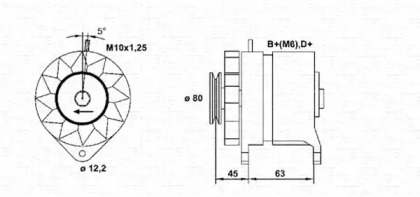 Генератор MAGNETI MARELLI 943356903010