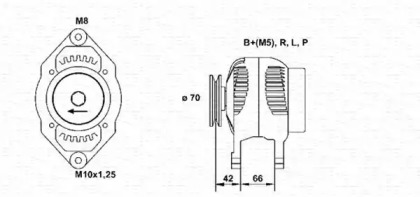 Генератор MAGNETI MARELLI 943356925010