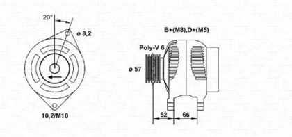 Генератор MAGNETI MARELLI 943356944010