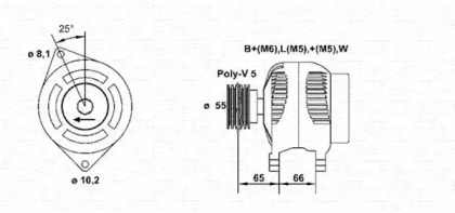 Генератор MAGNETI MARELLI 943356963010