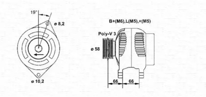 Генератор MAGNETI MARELLI 943356979010