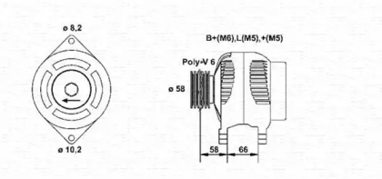 Генератор MAGNETI MARELLI 943356980010