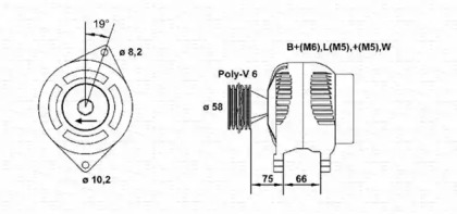 Генератор MAGNETI MARELLI 943356996010