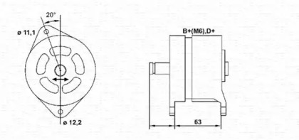 Генератор MAGNETI MARELLI 943357772010