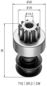 Ведущая шестерня MAGNETI MARELLI 940113020018